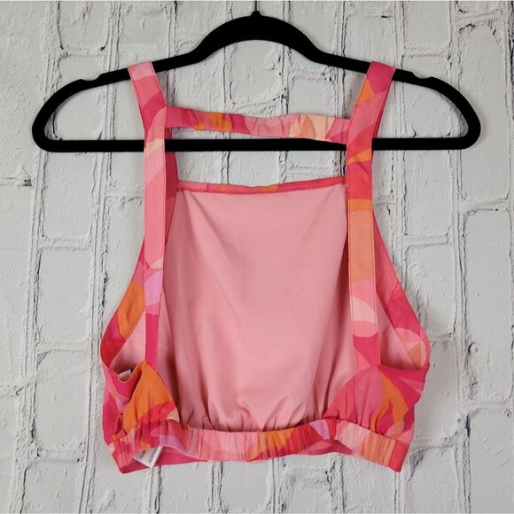 Sky to Moon Hot pink bungalow glow straight neck crop top midi maxi skirt set - Picture 10 of 12